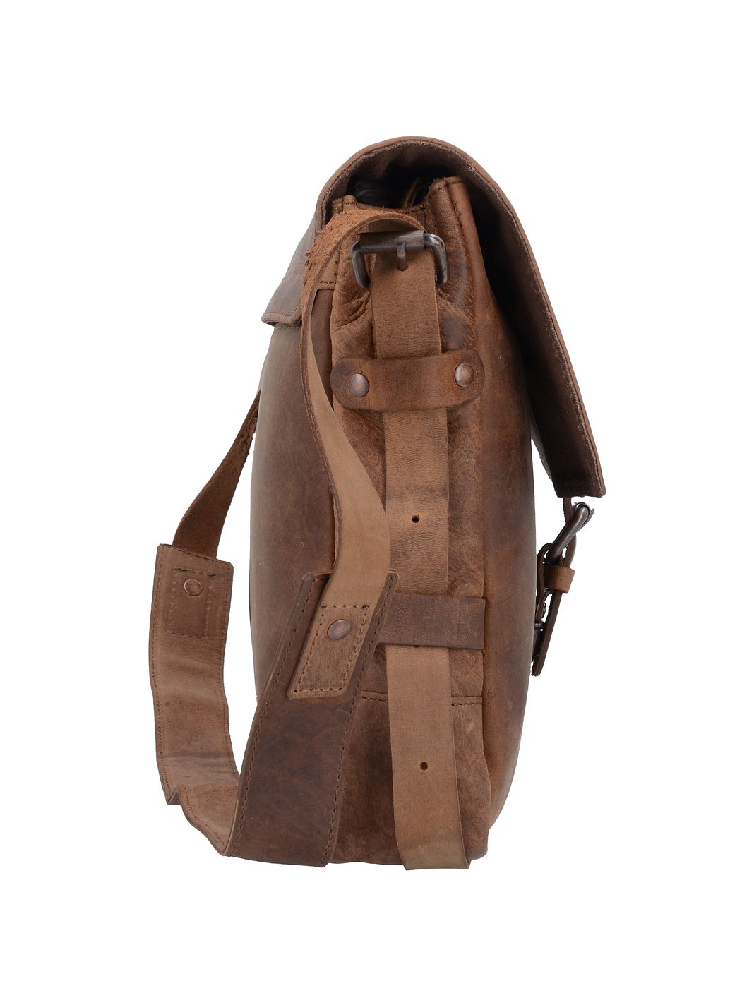 Harold's Antic Messaggero Vera Pelle 35 cm