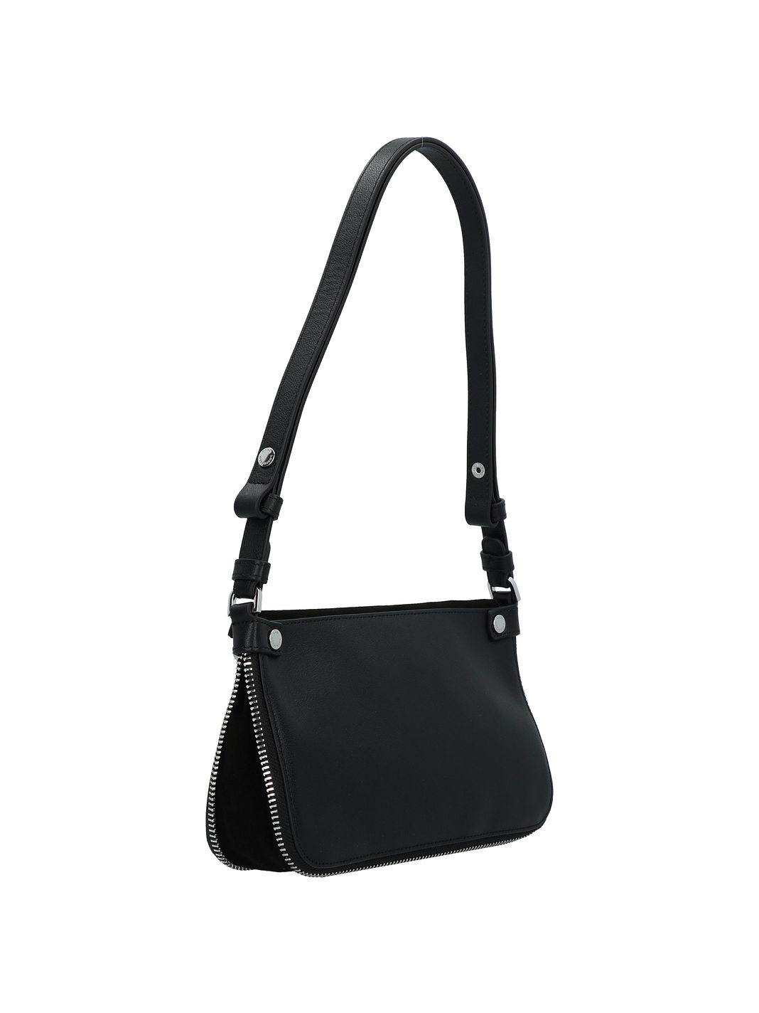 Karl Lagerfeld Hardware Mini Borsa Borsa a spalla Vera Pelle 18 cm espandibile Karl Lagerfeld Hardware Mini Borsa Borsa a spalla Vera Pelle 18 cm espandibile