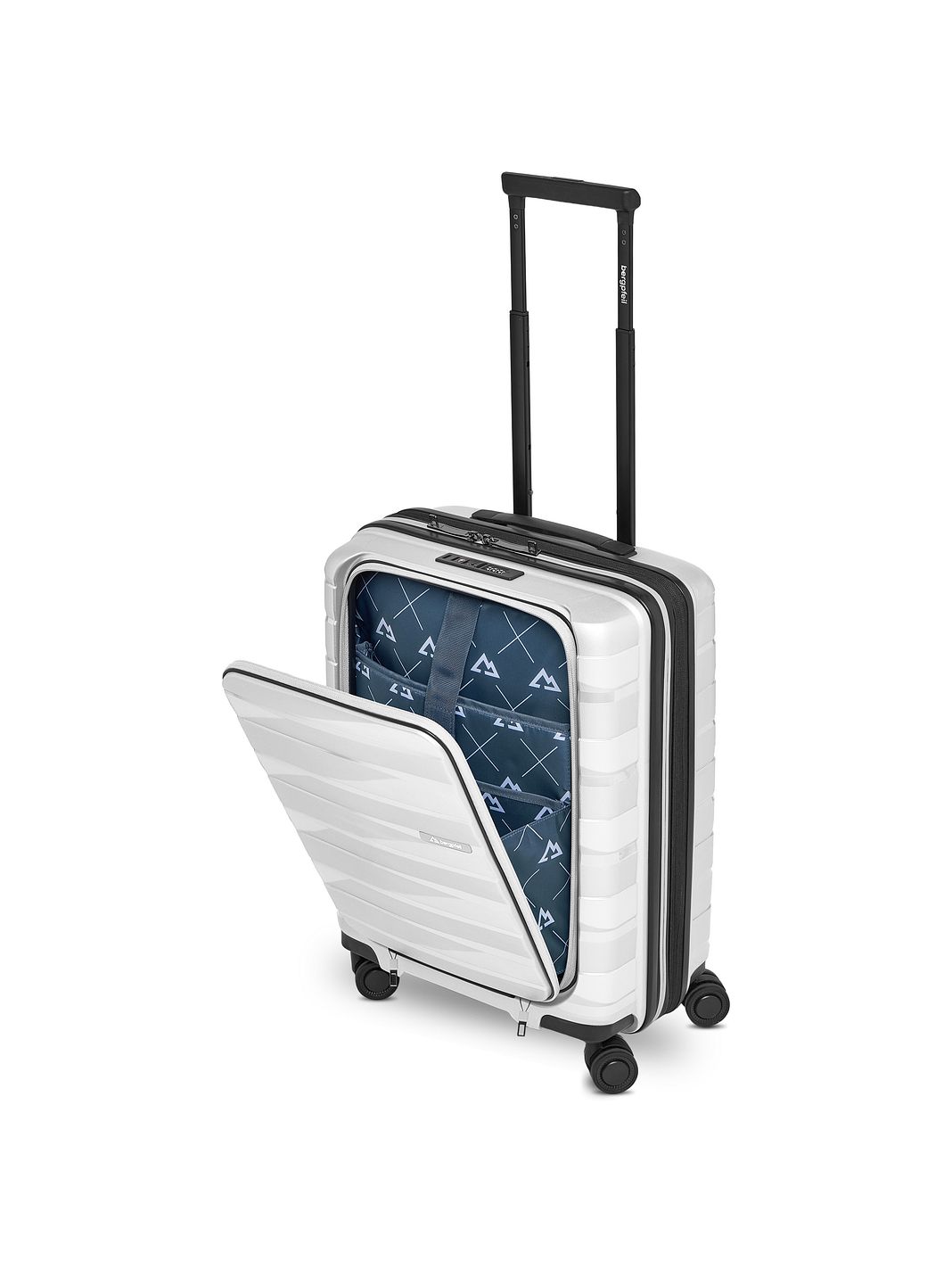 Bergpfeil Travel 4 ruote Trolley cabina 55 cm Vano porta PC espandibile Bergpfeil Travel 4 ruote Trolley cabina 55 cm Vano porta PC espandibile