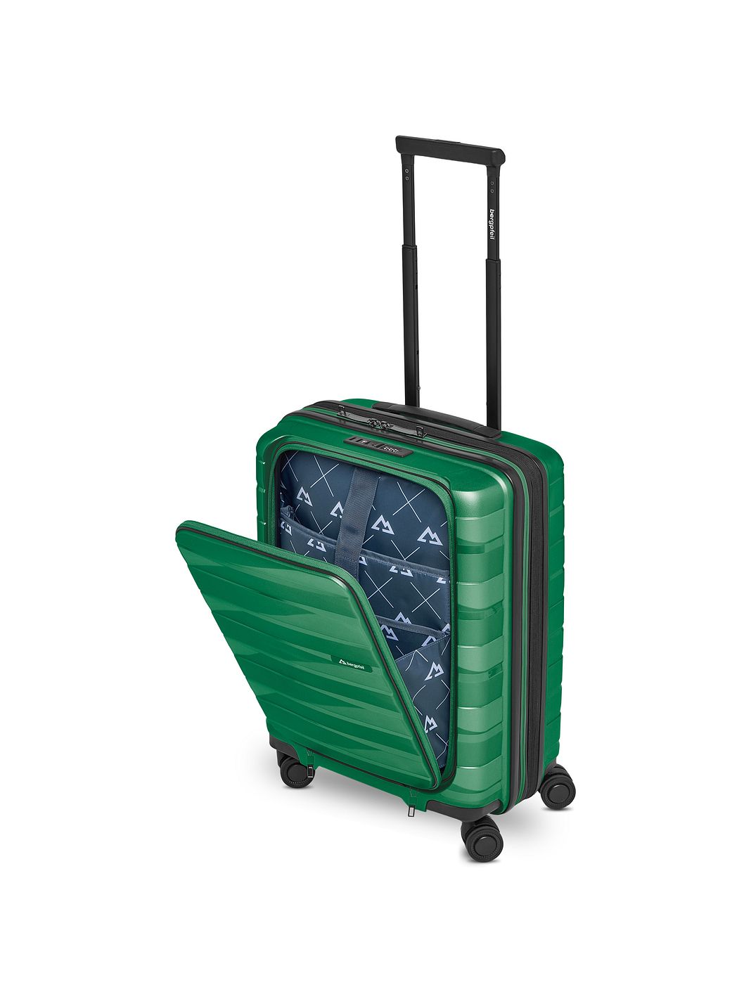 Bergpfeil Travel 4 ruote Trolley cabina 55 cm Vano porta PC espandibile Bergpfeil Travel 4 ruote Trolley cabina 55 cm Vano porta PC espandibile