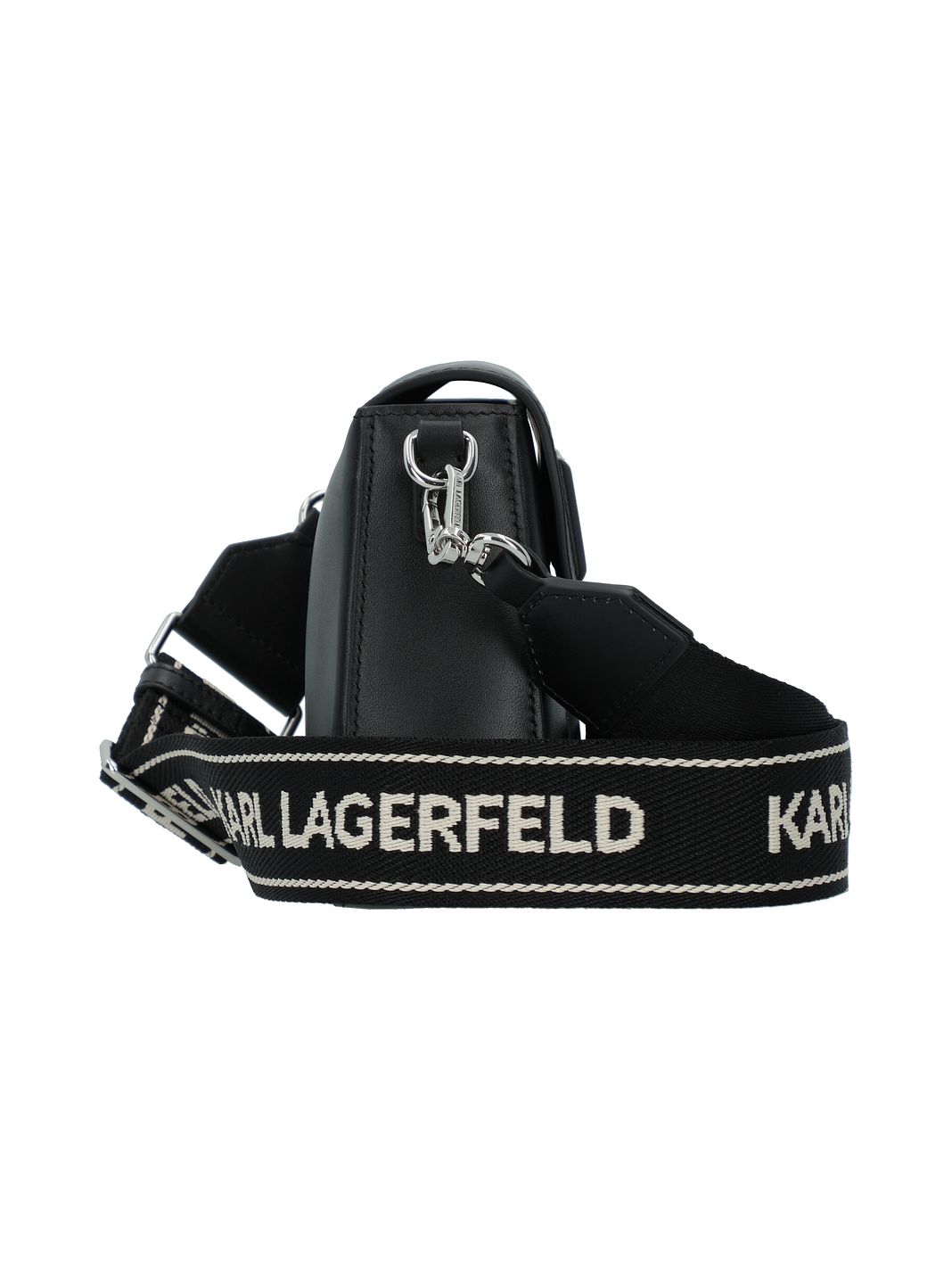 Karl Lagerfeld Ikon Borsa a tracolla Vera Pelle 25 cm Karl Lagerfeld Ikon Borsa a tracolla Vera Pelle 25 cm