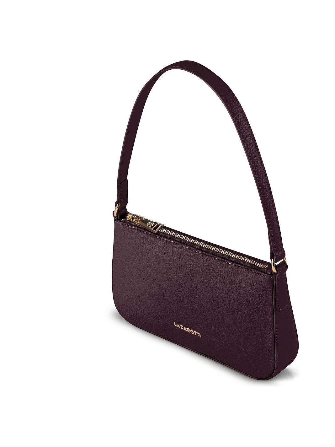 Lazarotti Bolso de hombro tipo pochette de piel de Bolonia, 22 cm Lazarotti Bolso de hombro tipo pochette de piel de Bolonia, 22 cm