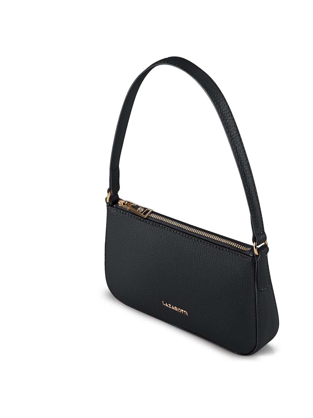 Lazarotti Bolso de hombro tipo pochette de piel de Bolonia, 22 cm Lazarotti Bolso de hombro tipo pochette de piel de Bolonia, 22 cm
