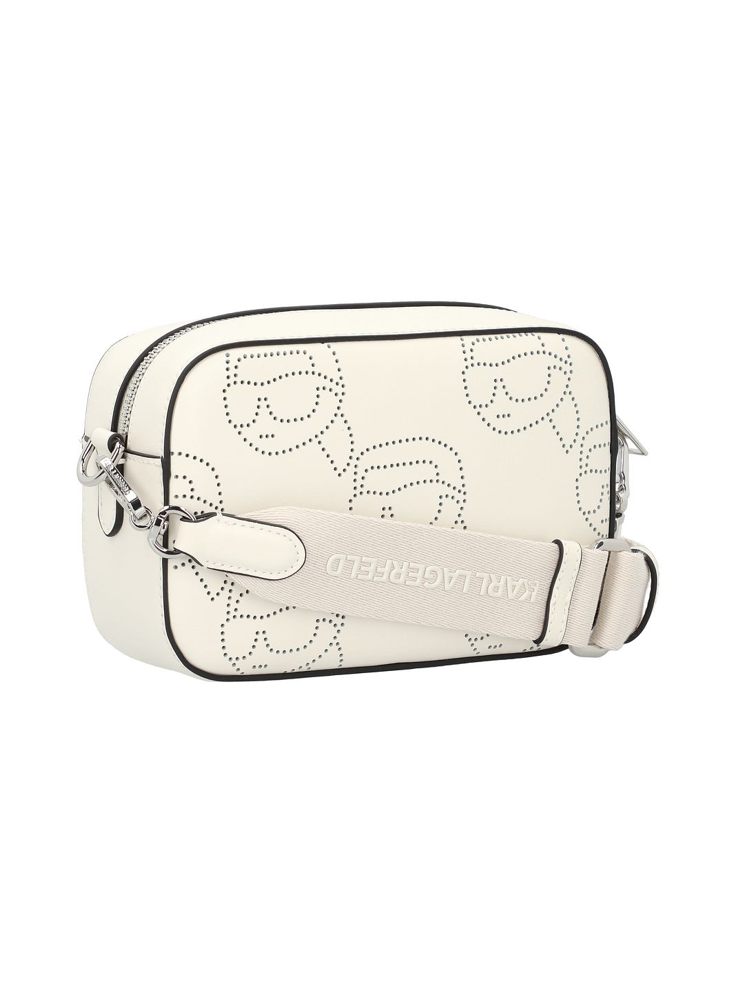 Karl Lagerfeld Ikon Borsa a tracolla Vera Pelle 22 cm Karl Lagerfeld Ikon Borsa a tracolla Vera Pelle 22 cm