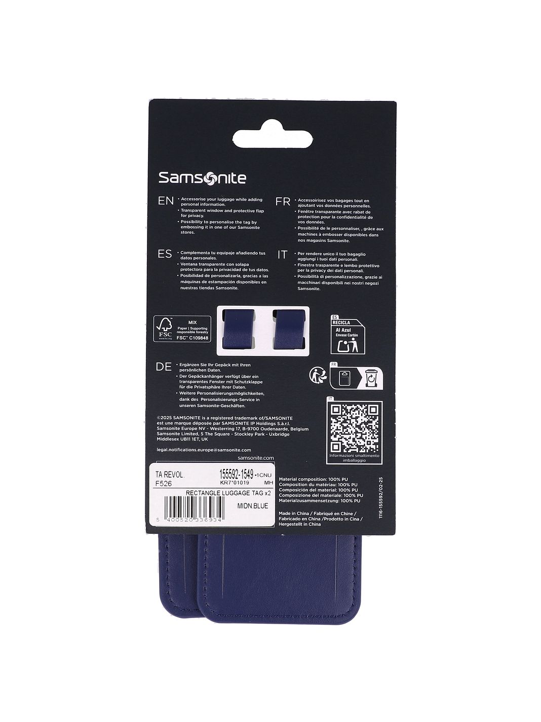 Samsonite Ta Revolution Zavazadlový štítek 5 cm Samsonite Ta Revolution Zavazadlový štítek 5 cm
