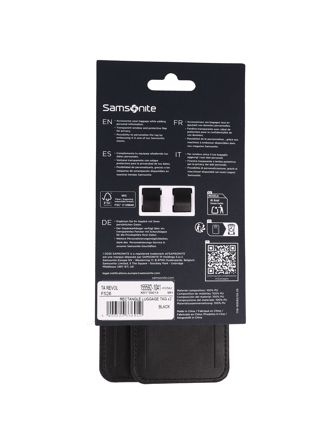 Samsonite Ta Revolution Etichetta per i bagagli 5 cm Samsonite Ta Revolution Etichetta per i bagagli 5 cm