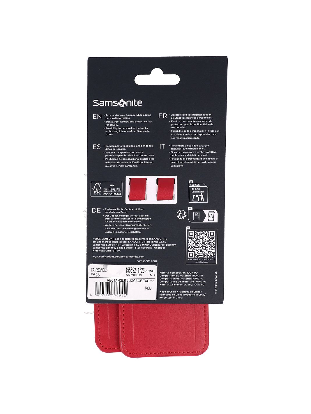 Samsonite Ta Revolution Zavazadlový štítek 5 cm