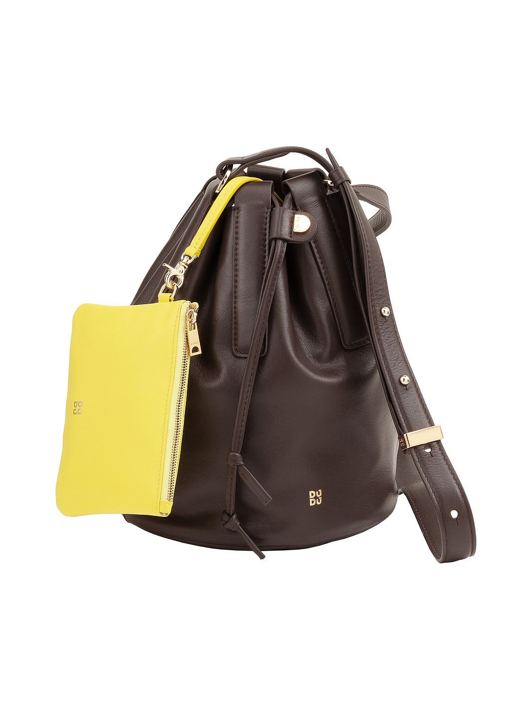 DuDu Filicudi Borsa secchiello Vera Pelle 19 cm