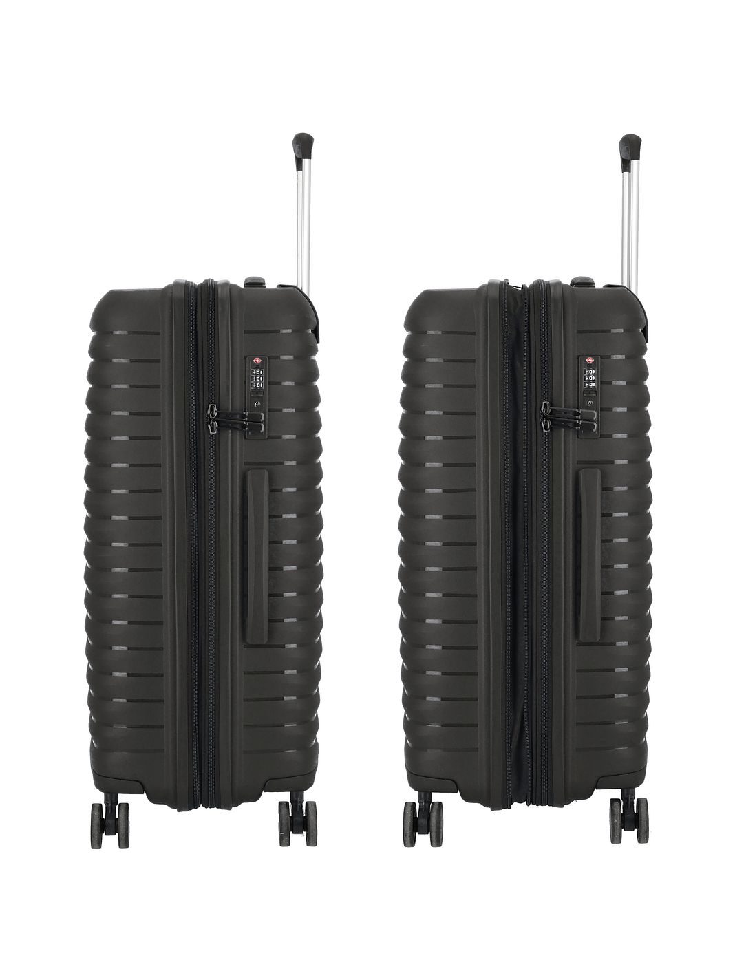 d & n Travel Line 4500 4 ruote Set di valigie 3 pezzi espandibile