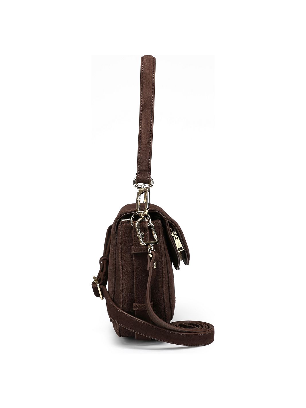 Hey Marly Big Sister Suede Bolso para hombre S Piel natural 25 cm
