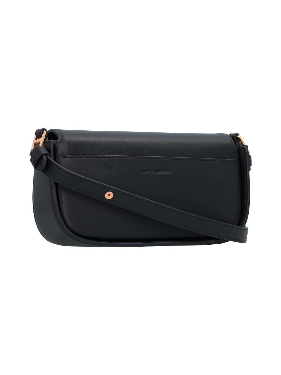 Karl Lagerfeld Signature Borsa a spalla Vera Pelle 24 cm
