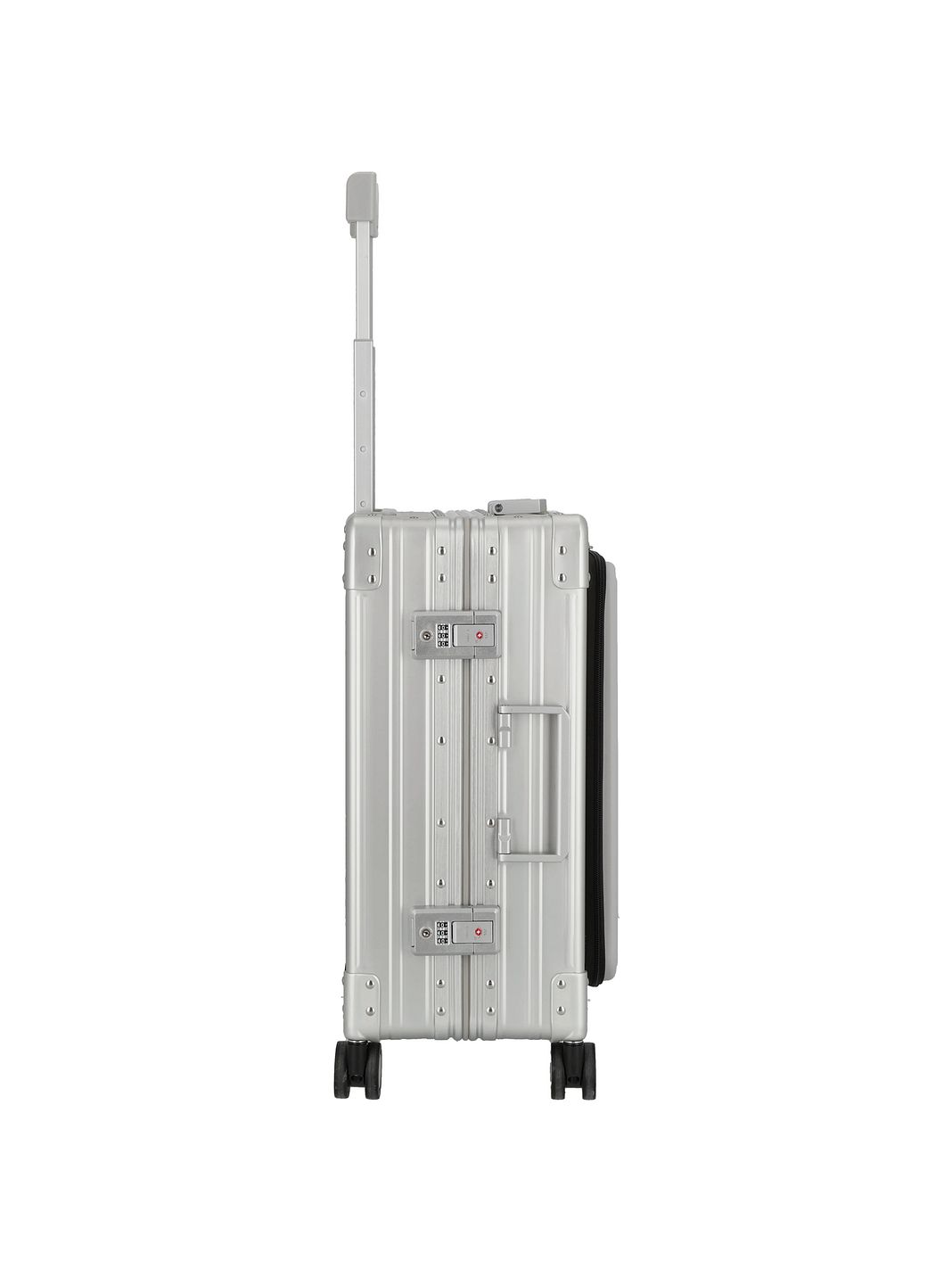 Aleon Trolley cabina a 4 ruote in Alluminio per viaggi nazionali, 53 cm, con scomparto per laptop Aleon Trolley cabina a 4 ruote in Alluminio per viaggi nazionali, 53 cm, con scomparto per laptop