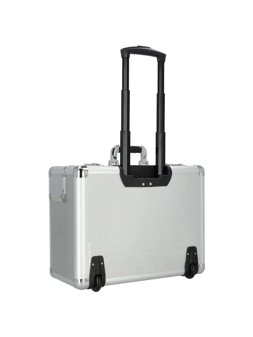 Dermata Trolley pilota a 2 ruote in alluminio, 48 cm, con scomparto per laptop Dermata Trolley pilota a 2 ruote in alluminio, 48 cm, con scomparto per laptop