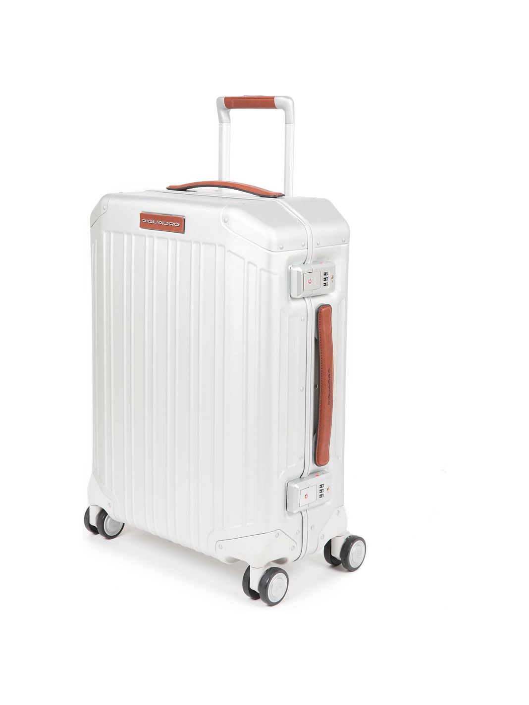 Piquadro Trolley cabina in alluminio a 4 ruote, 55 cm