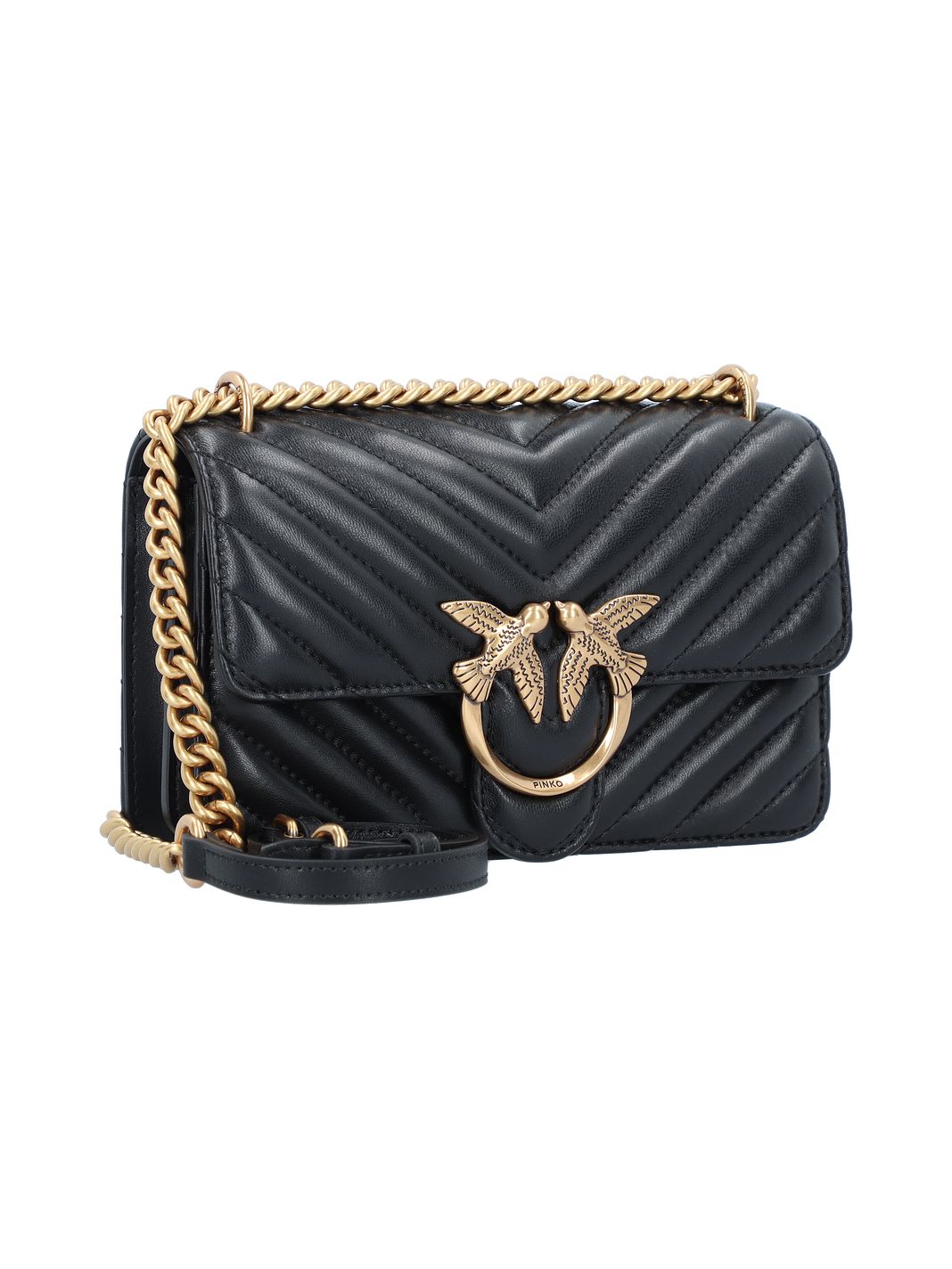 PINKO Love One Borsa a tracolla Vera Pelle 21 cm PINKO Love One Borsa a tracolla Vera Pelle 21 cm