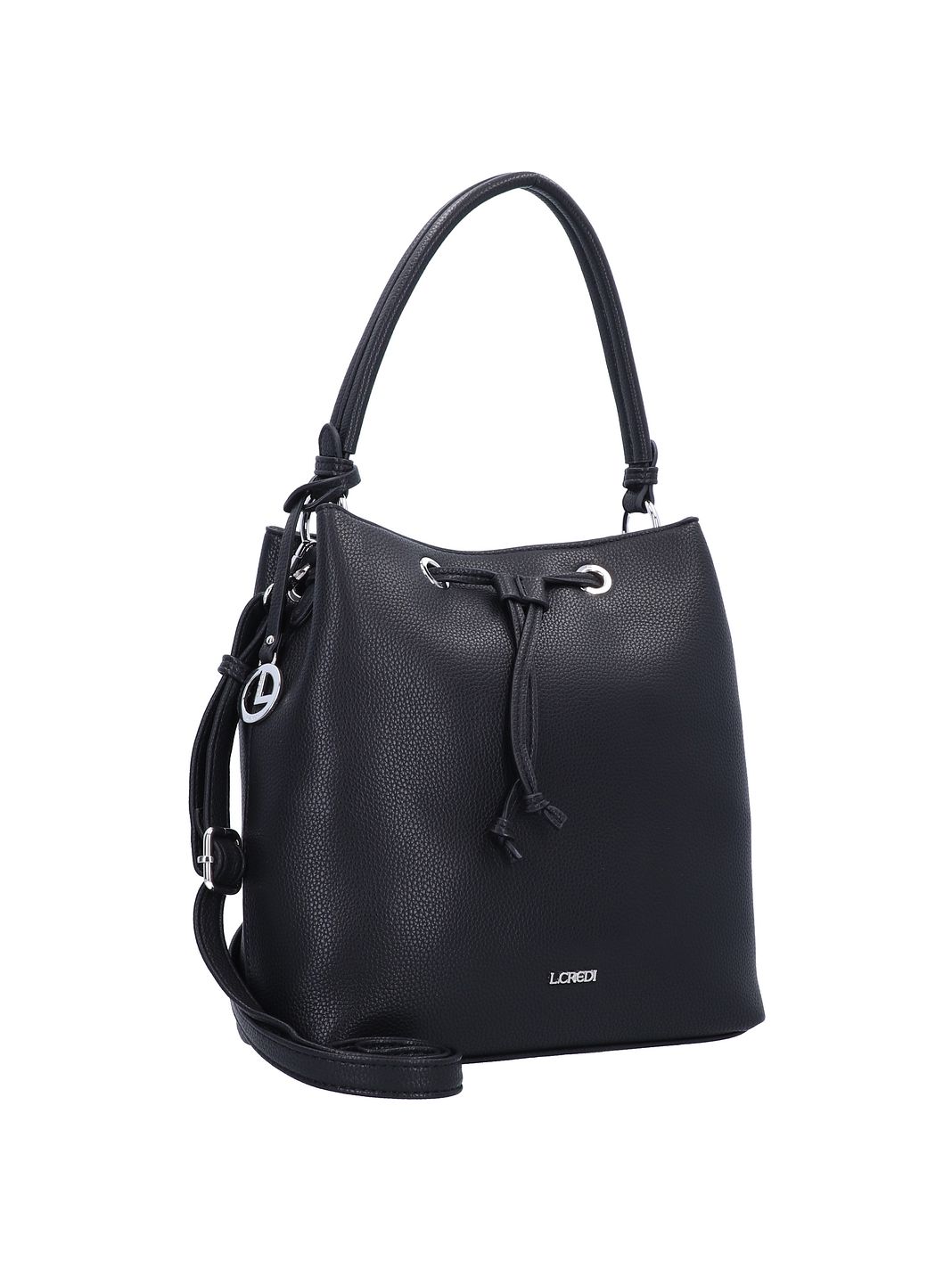 L.CREDI Ebony Borsa secchiello 28 cm L.CREDI Ebony Borsa secchiello 28 cm