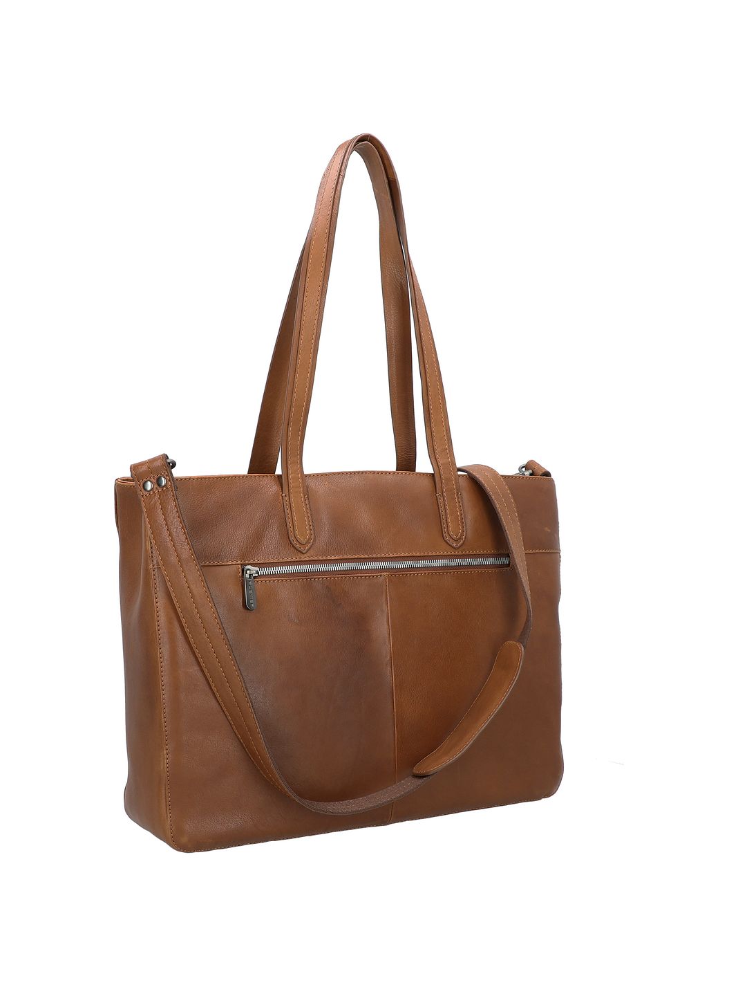 Plevier Power Bolsa de compras Piel natural 31 cm Compartimento para el portátil