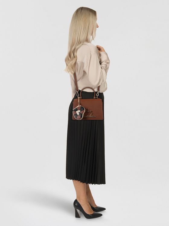 Love Moschino Heart Charm Kabelka Kůže 21 cm