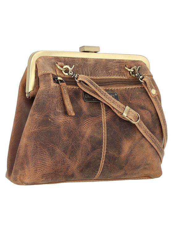 Greenburry Vintage Clappy skuldertaske i læder 23 cm Greenburry Vintage Clappy skuldertaske i læder 23 cm