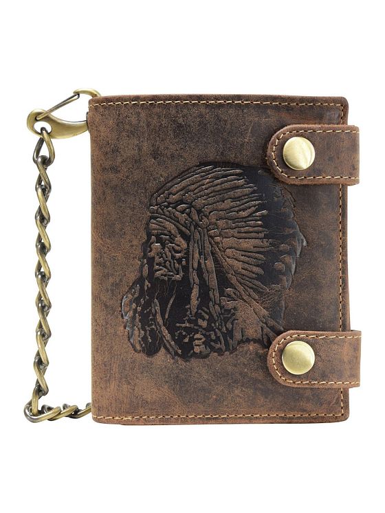 Greenburry Vintage indisk pung i læder 10 cm