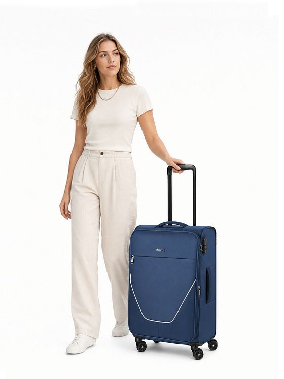 Stratic taska 4 ruedas Trolley M 65 cm Con asa expansible Stratic taska 4 ruedas Trolley M 65 cm Con asa expansible