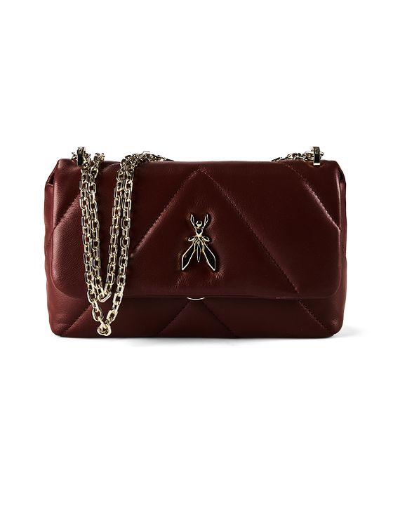 Patrizia Pepe Fly Polstrovaná taška přes rameno kožená 25 cm