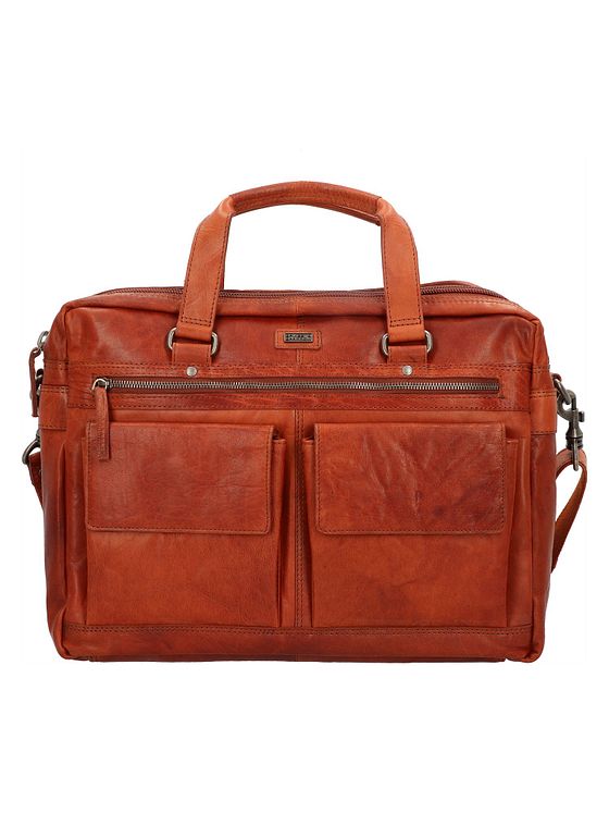 Spikes & Sparrow Dokumentmappe i læder med 41 cm rum til bærbar computer