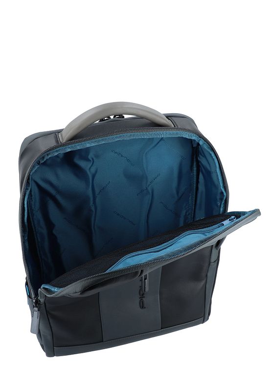 Piquadro Urban-rygsæk i læder med 41 cm rum til bærbar computer