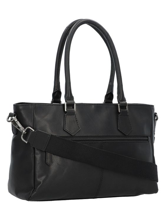 Greenburry Pure Black Håndtaske Læder 33 cm