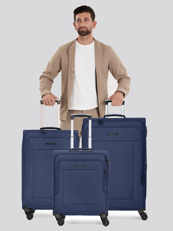 Franky Melbourne 3.0 4-hjulet kuffertsæt, 3-delt, med stretchfoldning