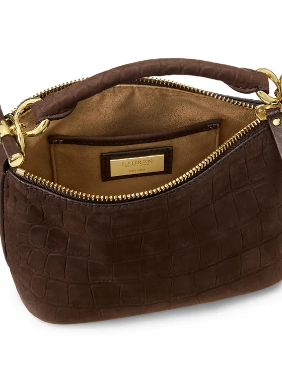Lauren Ralph Lauren Blaike Minitaske Læder 17 cm