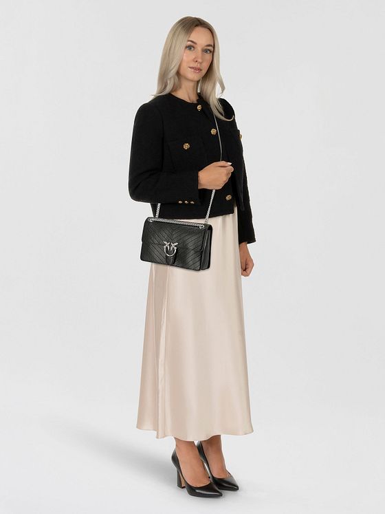 PINKO Love One Skuldertaske Læder 26 cm