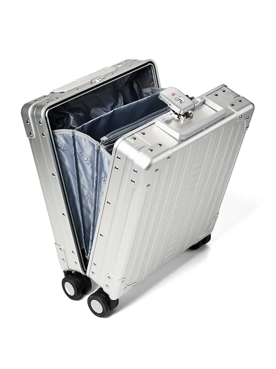 Aleon Business-kabinväska med 4-hjulig konstruktion i Aluminium, 42 cm, med fack för bärbar dator Aleon Business-kabinväska med 4-hjulig konstruktion i Aluminium, 42 cm, med fack för bärbar dator