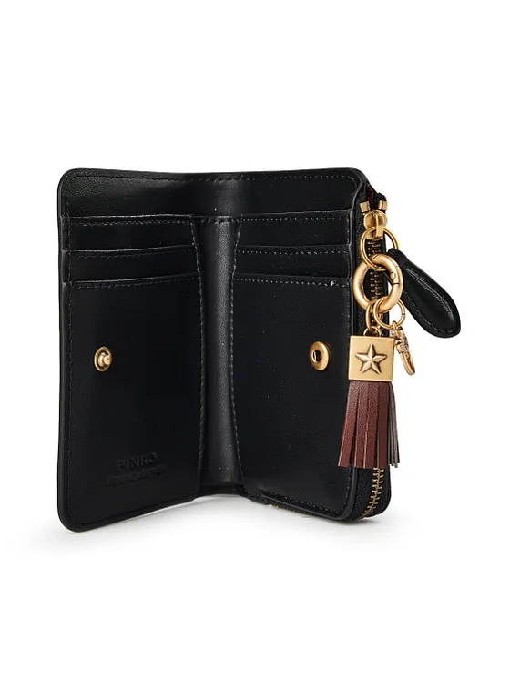 PINKO Love Wallet Cartera Piel natural 12 cm PINKO Love Wallet Cartera Piel natural 12 cm