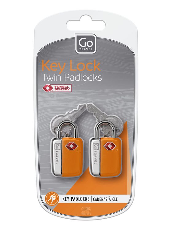 Go Travel Bagagetilbehør Bagagelåse TSA-sæt 2 stk.