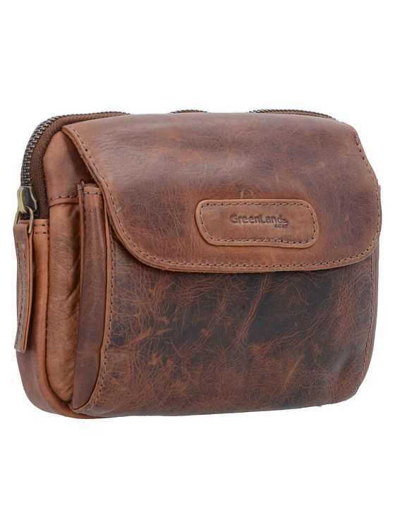 Greenland Nature Blød & sikker bæltetaske i RFID-læder 18 cm
