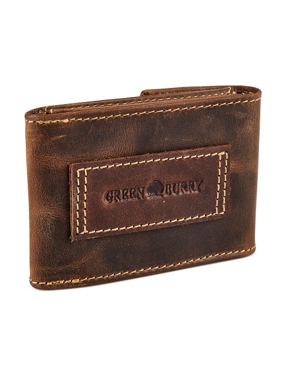 Greenburry Vintage Pouzdro na kreditní karty RFID ochrana Kůže 7 cm