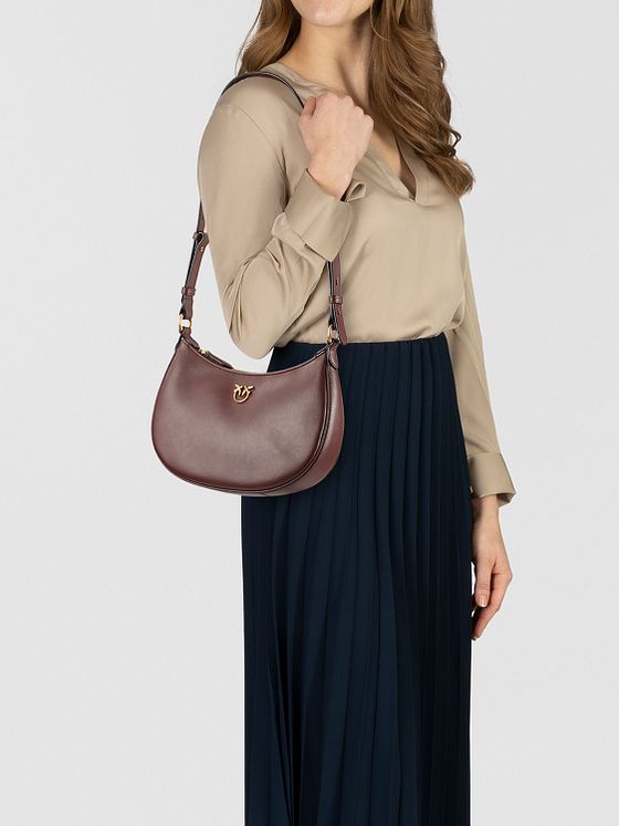 PINKO Half Moon Skuldertaske Læder 26 cm