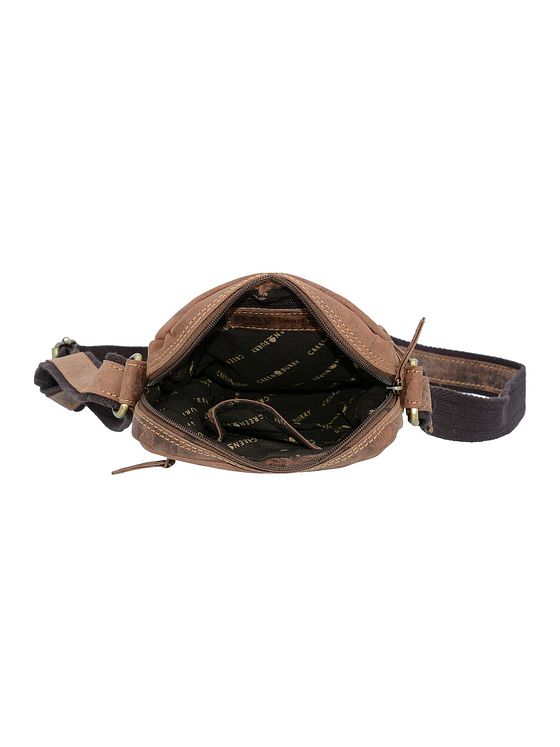 Greenburry Vintage skuldertaske i læder 20 cm