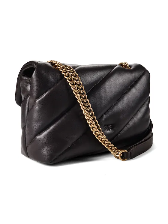 PINKO Love Puff Crossbody-väska Läder 30 cm PINKO Love Puff Crossbody-väska Läder 30 cm