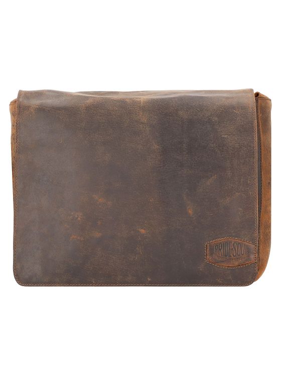 Pride and Soul Ben skuldertaske læder 33 cm rum til bærbar computer