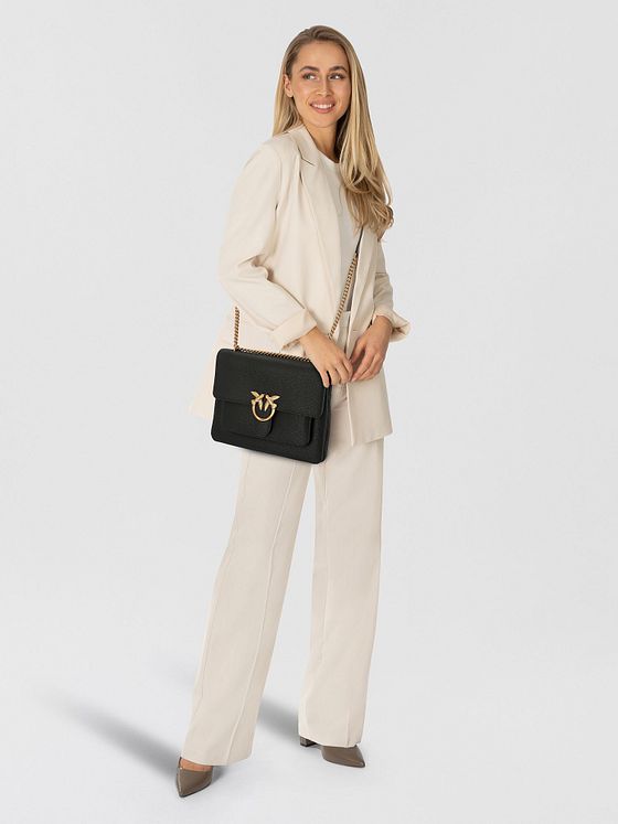 PINKO Love One Skuldertaske Læder 30 cm