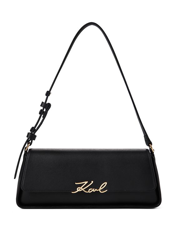 Karl Lagerfeld Signature Skuldertaske Læder 32.5 cm Karl Lagerfeld Signature Skuldertaske Læder 32.5 cm