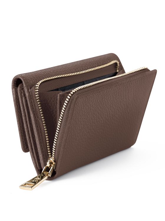 Lazarotti Bologna Kožená peněženka XL s přihrádkou na zip kůže 14 cm