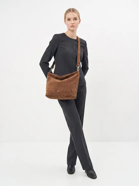 abro Ebony Skuldertaske Læder 39 cm