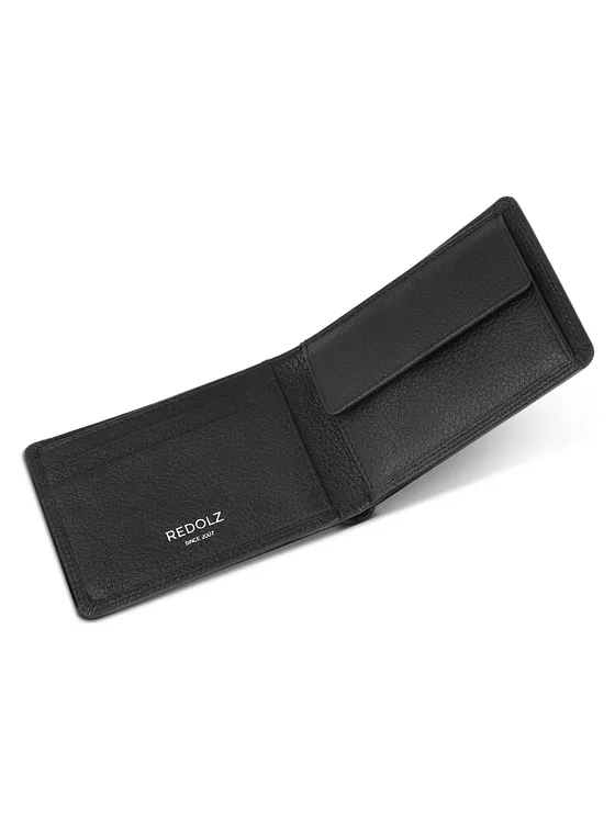 Redolz Leather Essentials QF lille pung i RFID-læder, 10,5 cm Redolz Leather Essentials QF lille pung i RFID-læder, 10,5 cm