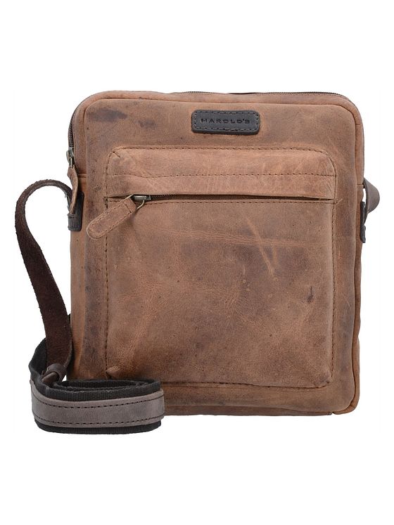 Harold's Antic skuldertaske i læder 22 cm