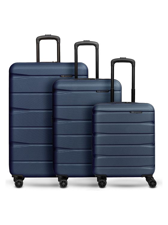 Franky Munich 4.0 4-hjulet kuffertsæt, 3-delt med stretchfoldning