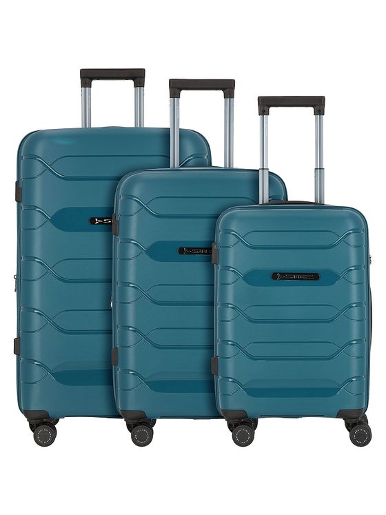 Polestream Strz by Asteroid 4 kolečka Sada kufrů 3-dílný s roztažitelným záhybem