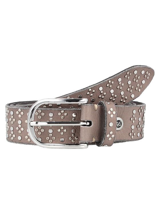 b.belt Bælte i læder med nitter